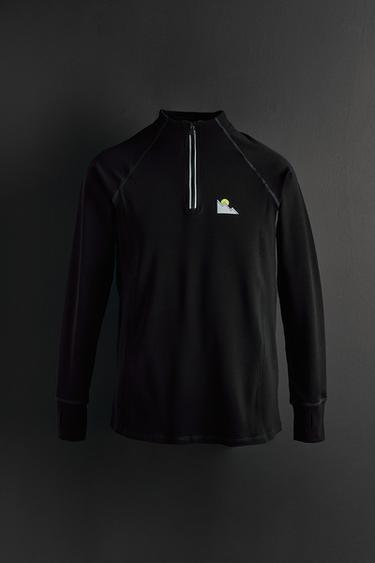 Zaras TERMISK OCH VENTILERANDE T-SHIRT SKI COLLECTION - Svart