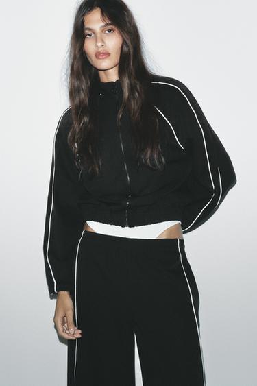 CAZADORA BOMBER - Negro de Zara