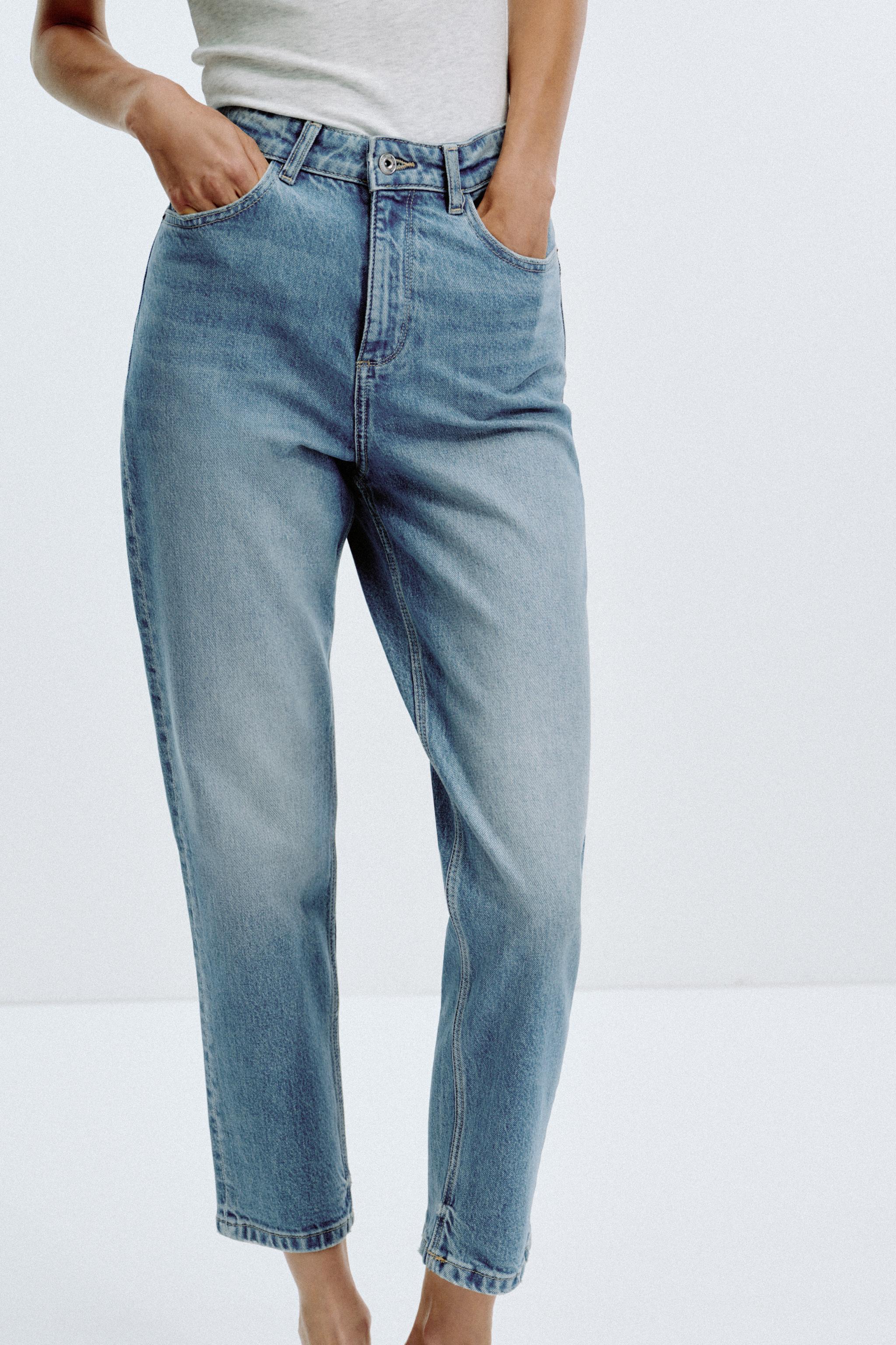 Mom Jeans Zara Jeans High Rise Slim Fit Mom Jeans The 80 High - Main Image