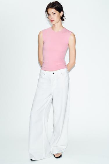 SLEEVELESS TOP - Dusty pink by Zara