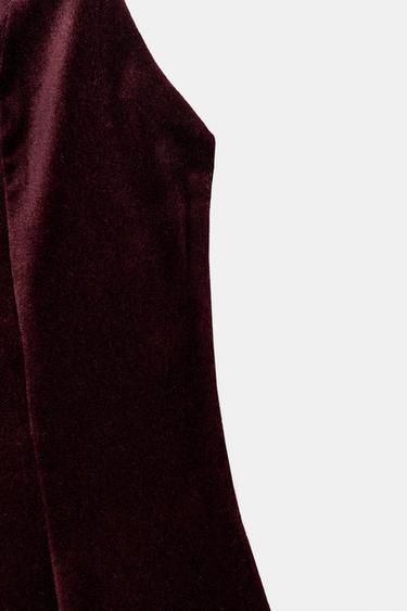ROBE COURTE À VOLUME - Bordeaux de Zara - Image 6