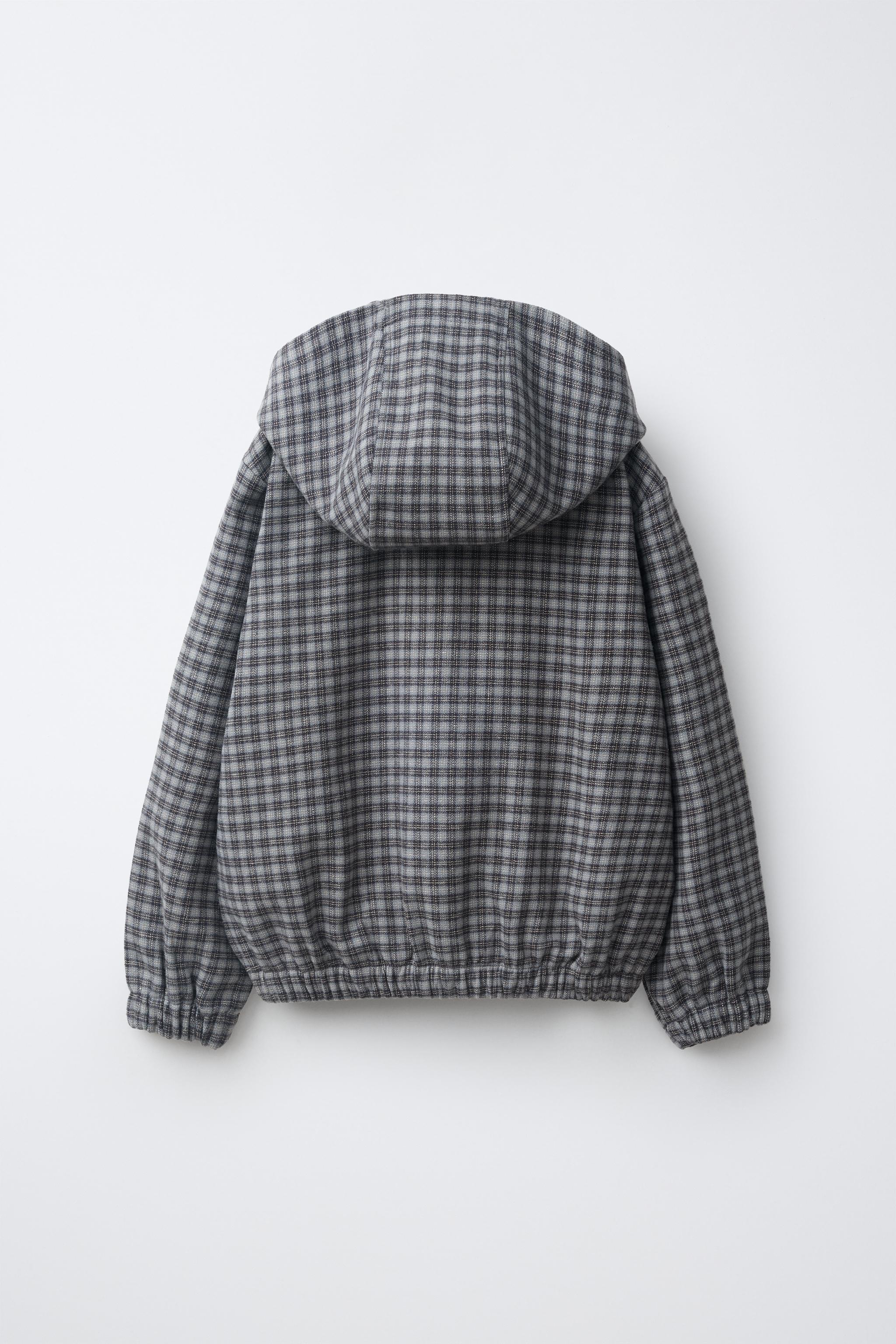 PLAID HOODIE OVERSHIRT