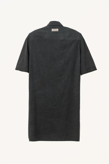 ROBE CHEMISE À ÉPAULETTES WILLY CHAVARRIA X ZARA - Noir de Zara - Image 4