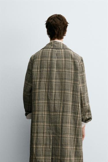 LIMITED EDITION WOOL - LINEN COAT - Brown by Zara - Image 2