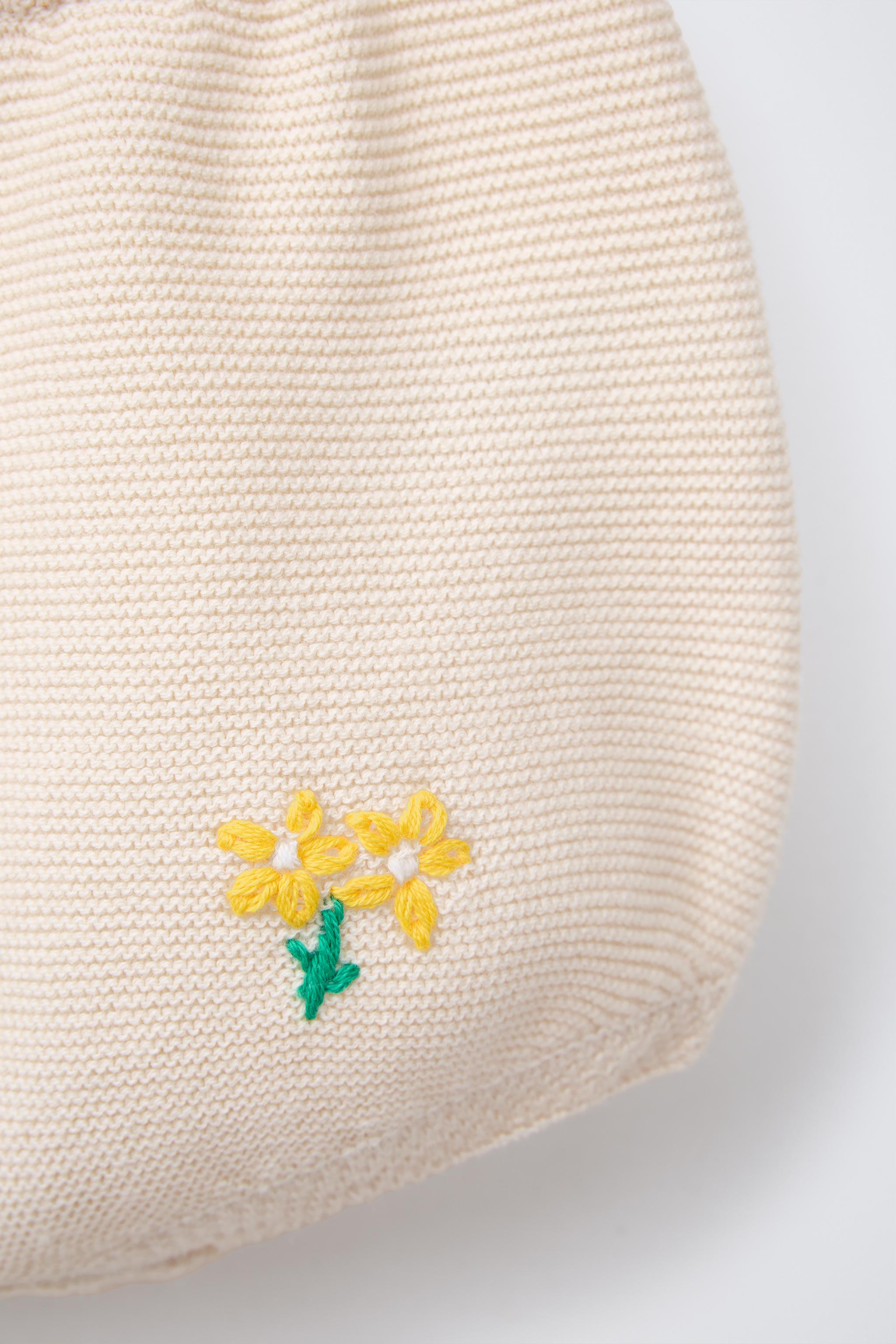 BLOOMER EN MAILLE LINKS FLEURS BRODÉES