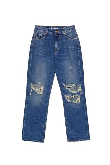 Z1975 STRAIGHT LEG JEANS WITH RIPS