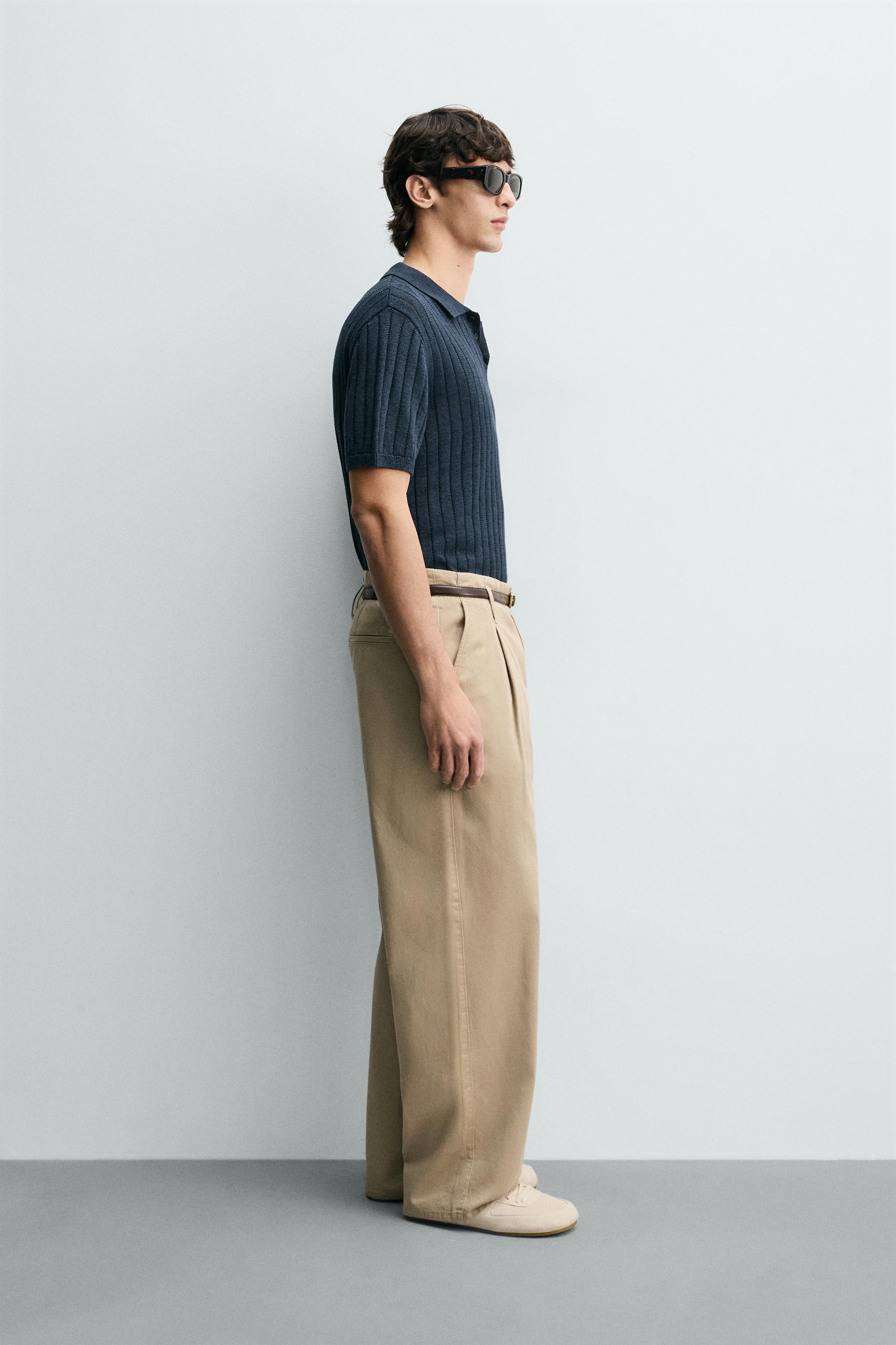 RIB KNIT POLO SHIRT