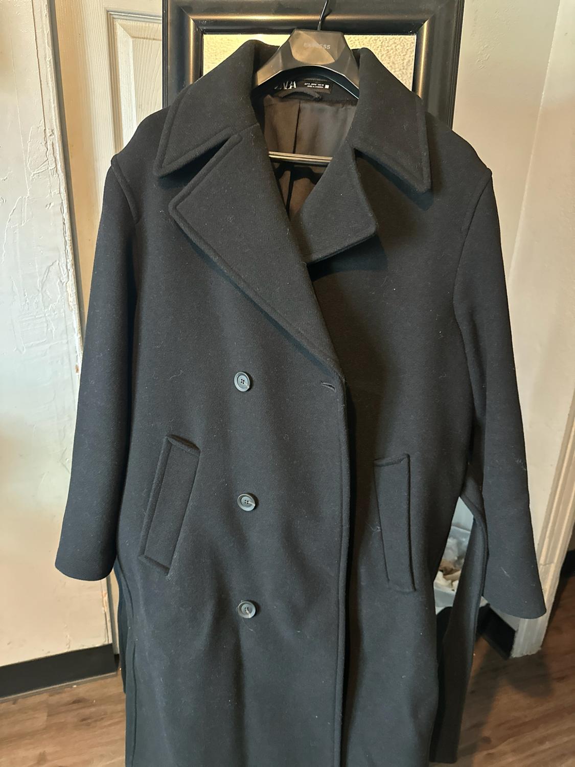 DOUBLE BREASTED WOOL BLEND COAT - Image 5