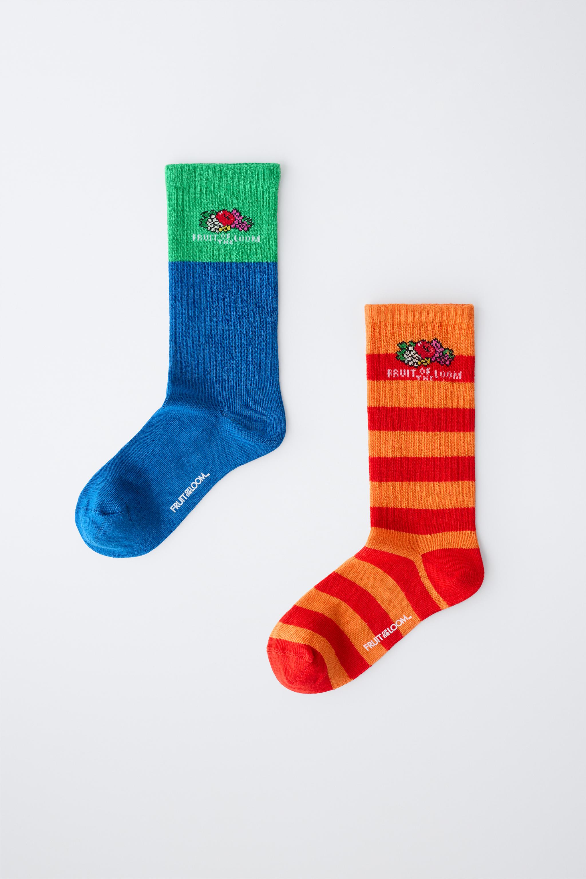 LOT DE DEUX PAIRES CHAUSSETTES MI-HAUTES FRUIT OF THE LOOM™