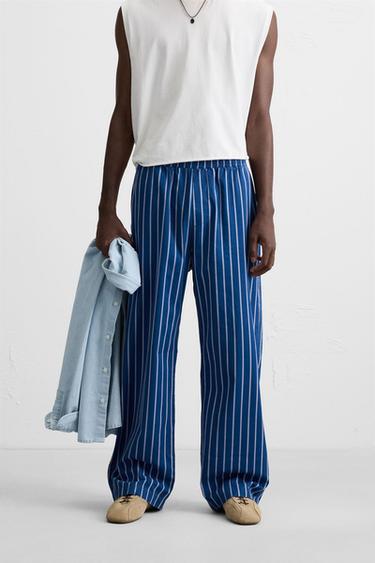 STRIPED RELAXED FIT TROUSERS - Stripes by Zara - Image 1