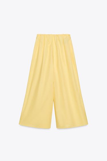 PANTALON JUPE-CULOTTE - Jaune de Zara - Image 6