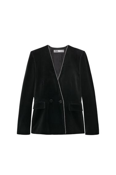 RHINESTONE VELVET BLAZER - LIMITED EDITION