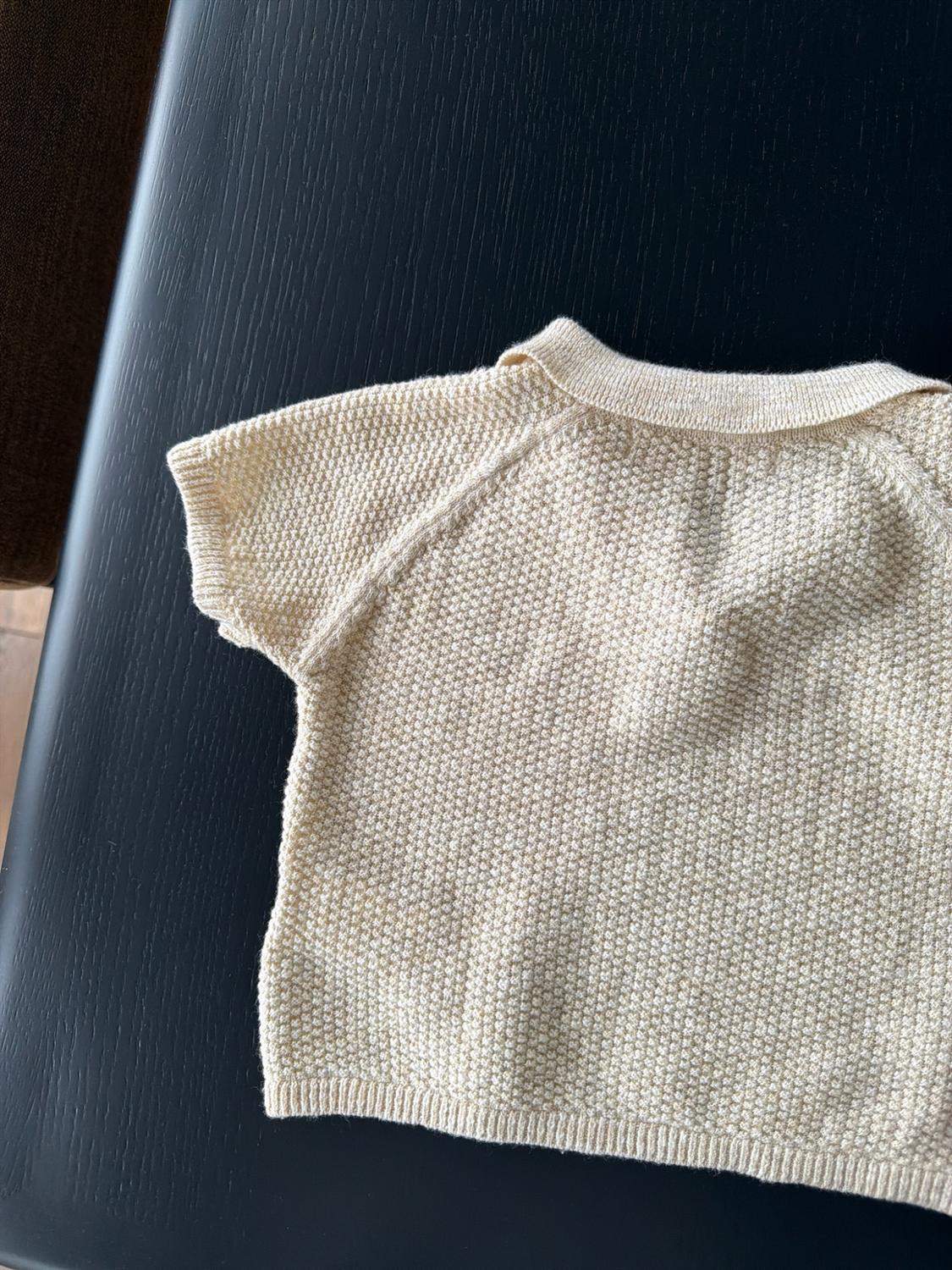 TEXTURED KNIT POLO JUMPER - Image 6