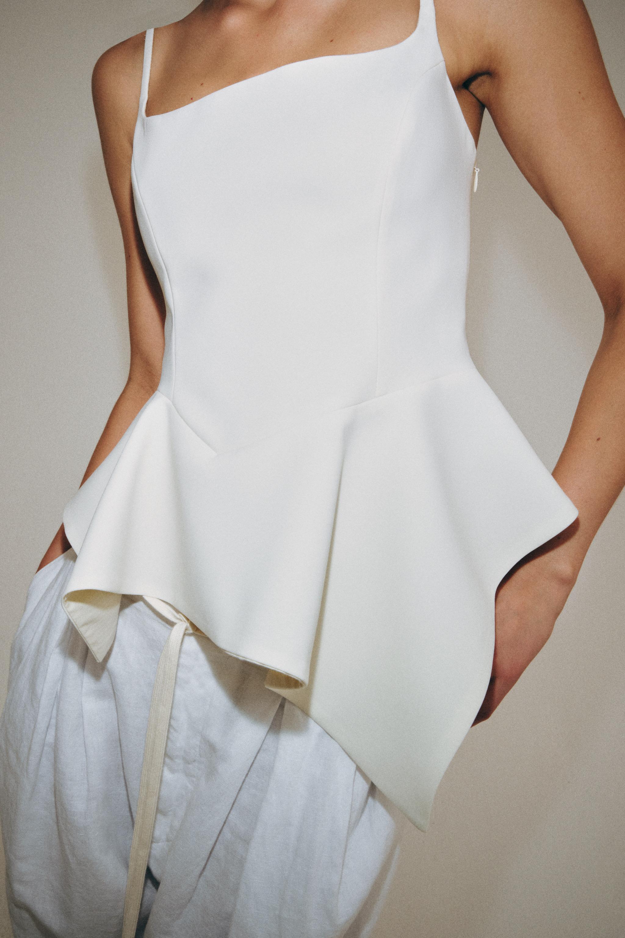 Женские рубашки Zara ZW COLLECTION PEPLUM TOP — фото 6