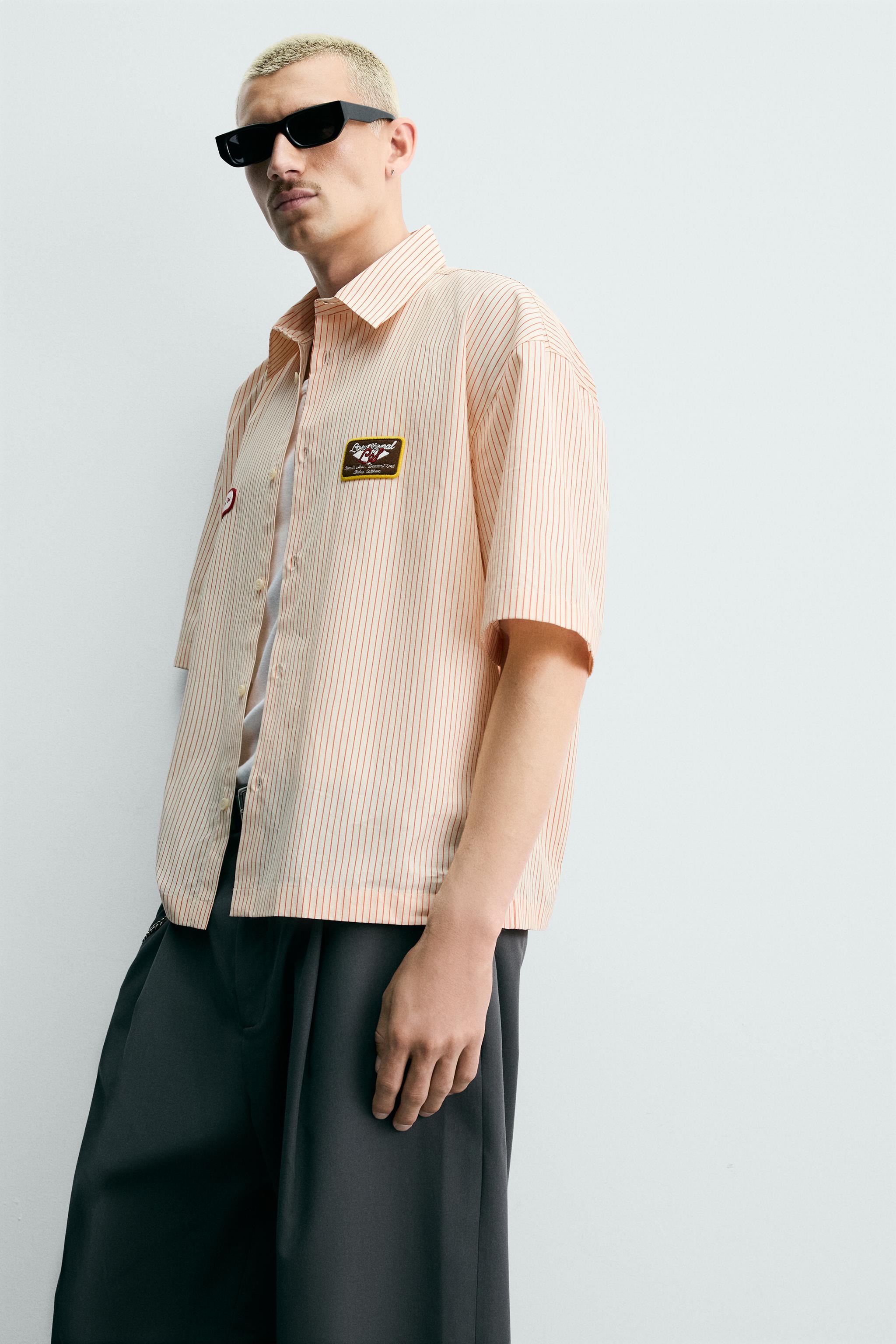 BOXY FIT STRIPED SHIRT