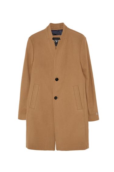 INVERTED LAPEL COLLAR COAT