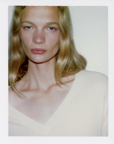 CAMISETA COMBINADA ENCAJE - Crudo de Zara