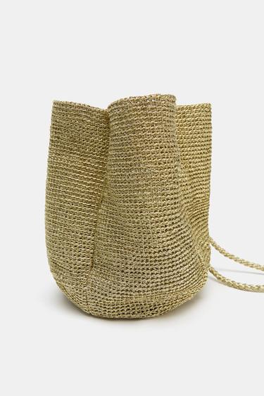 SAC SEAU MÉTALLISÉ - Doré de Zara - Image 4