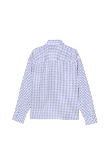 CHECK SHIRT WITH DTMF PATCHES - Blue/White by Zara - Image 2