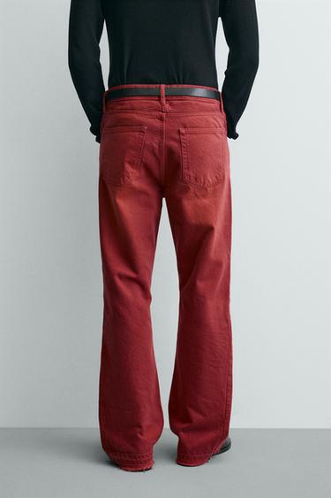 JEAN FLARE FIT - Rouge de Zara - Image 2