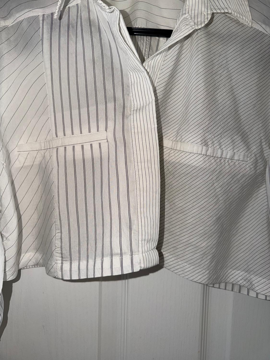 CROPPED STRIPED SHIRT - Image 4