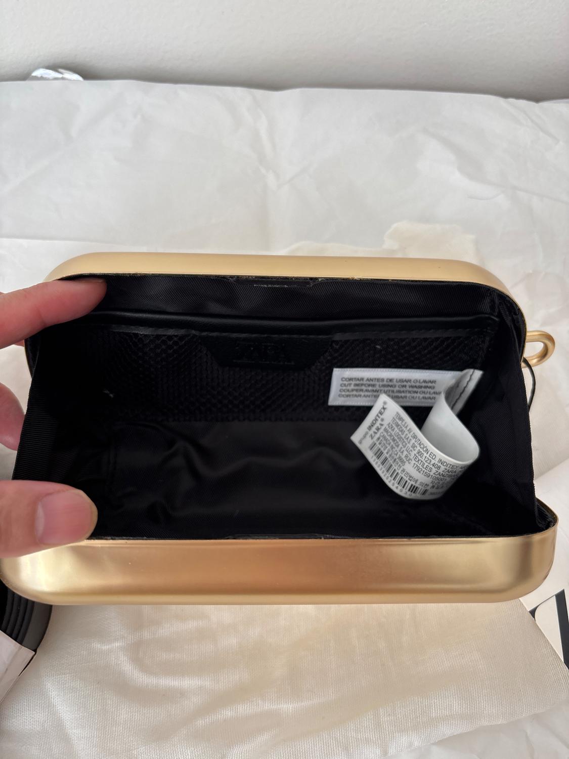 METALLIC MINI CROSSBODY BOX BAG - Image 3