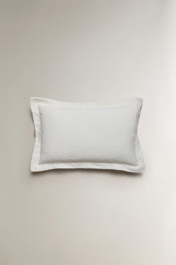 CAPA DE ALMOFADA TREVO - Branco-marfim da Zara - Imagem 0