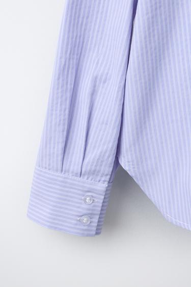 PACK CHEMISE ET TOP À RAYURES - Bleu de Zara - Image 5