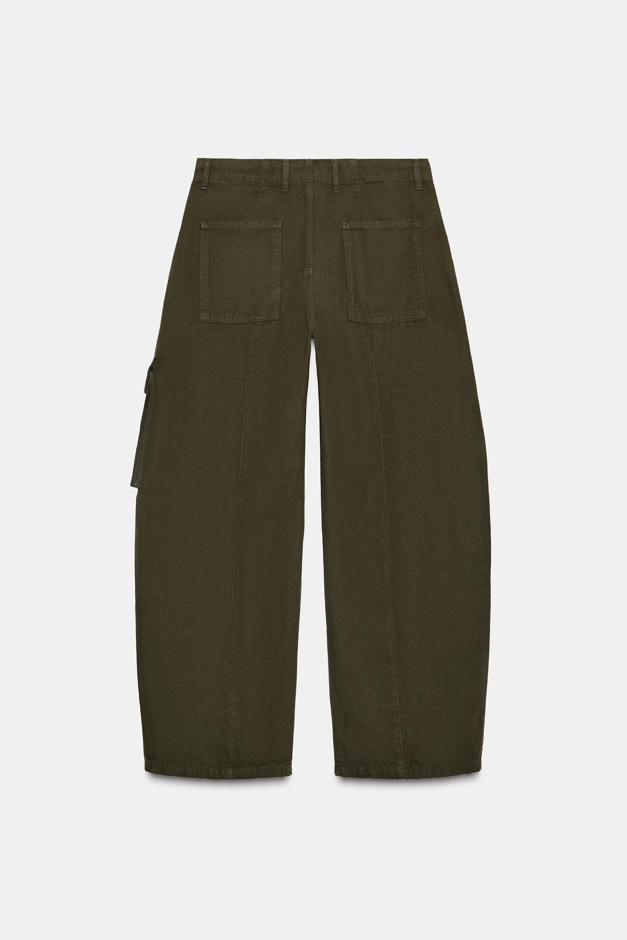 ZW COLLECTION CARGO PANTS - Khaki | ZARA United States