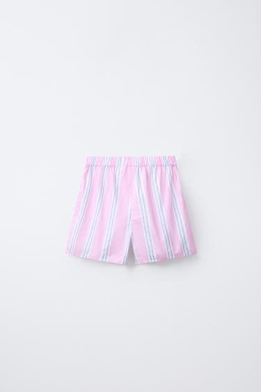 2-6 ANS/ PYJAMA CHEMISE ET BERMUDA RAYURES - Rose de Zara - Image 4