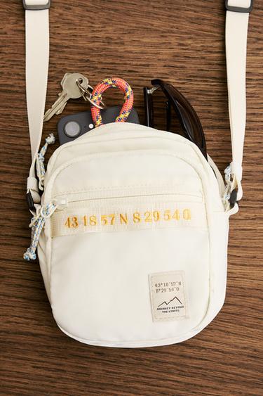 CONTRAST TECHNICAL CROSSBODY BAG - Bone White by Zara - Image 0