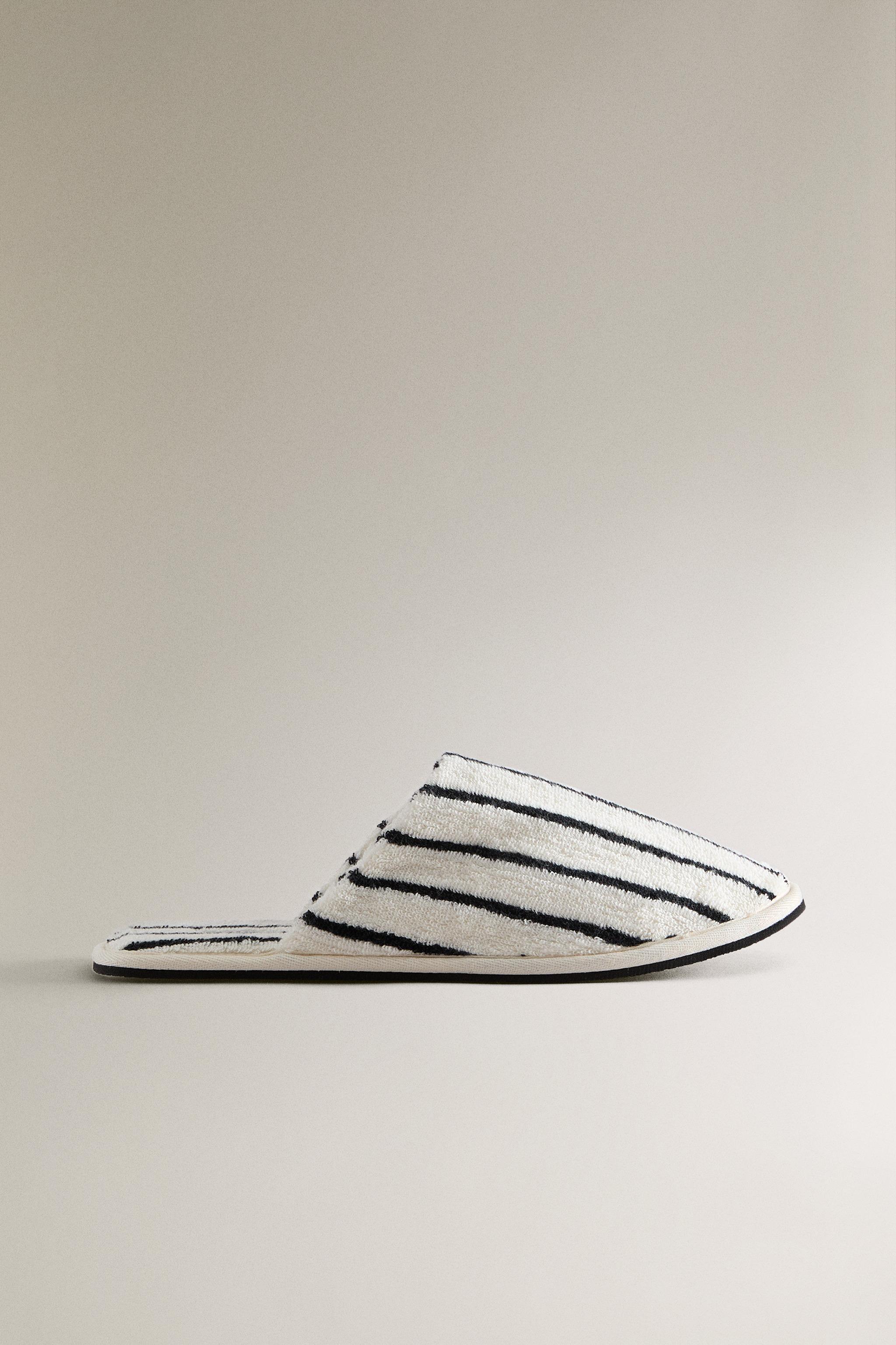 CHAUSSON SERVIETTE DE BAIN RAYURES