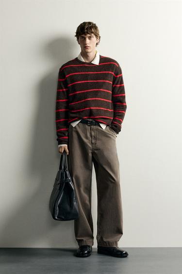 RELAXED FIT CHINO TROUSERS - Brown by Zara - Image 0