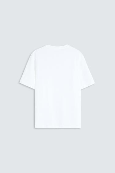 T-SHIRT HEAVYWEIGHT À MANCHES COURTES - Blanc de Zara - Image 7