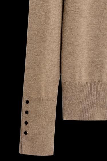 JERSEY BÁSICO PUNTO LISO - Visón vigoré de Zara