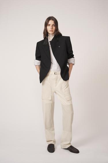 PANTALON PATCHWORK - THE ITEM ZARA WOMAN - Écru de Zara - Image 2