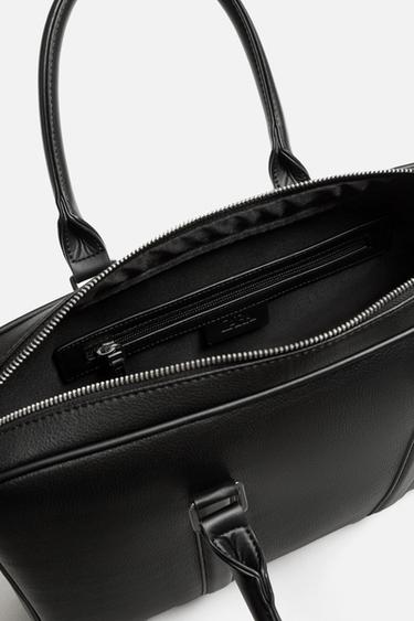 TEXTURED BRIEFCASE - Black by Zara - Image 5