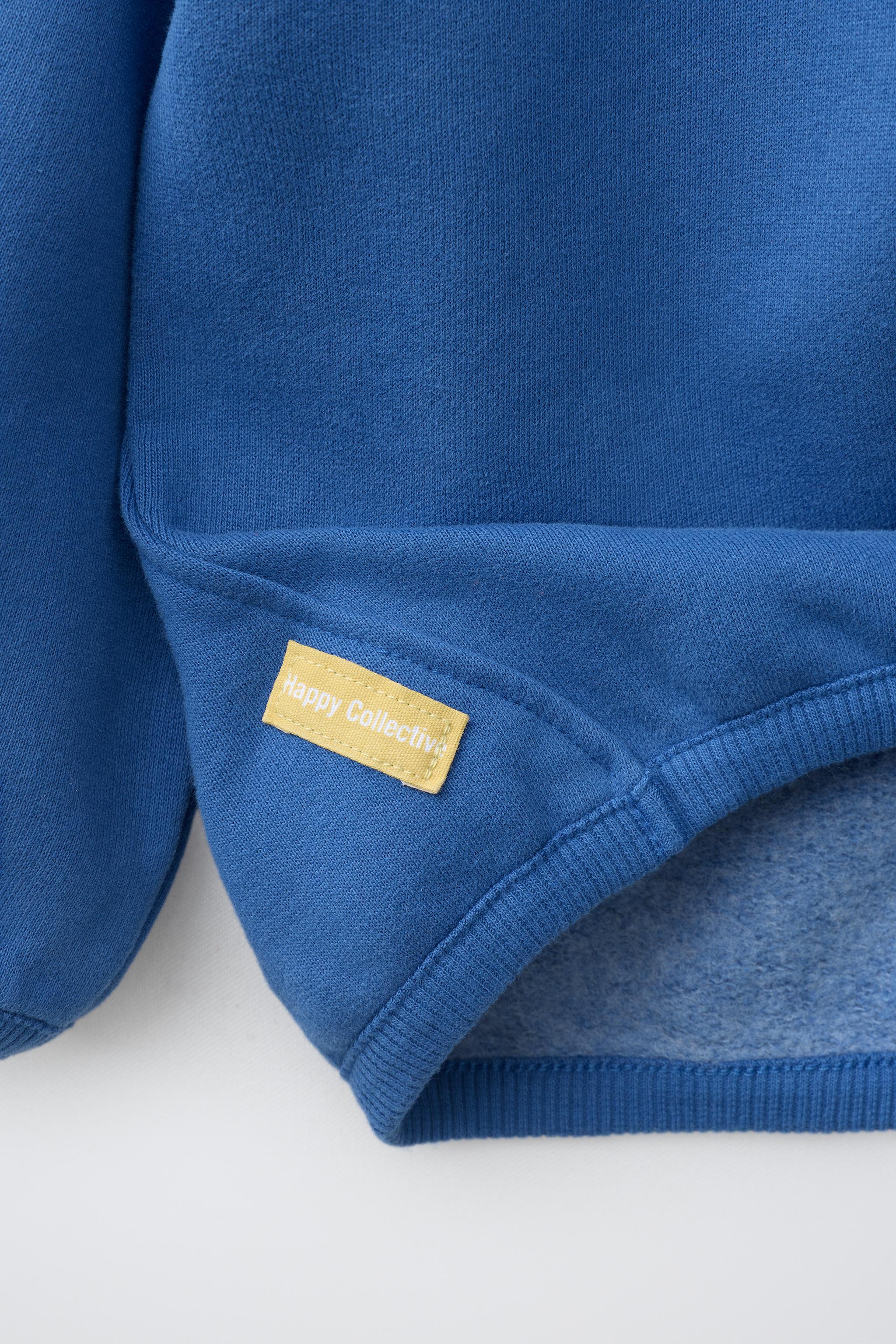 Детские худи Zara EMBROIDERED BEAR SWEATSHIRT — фото 5
