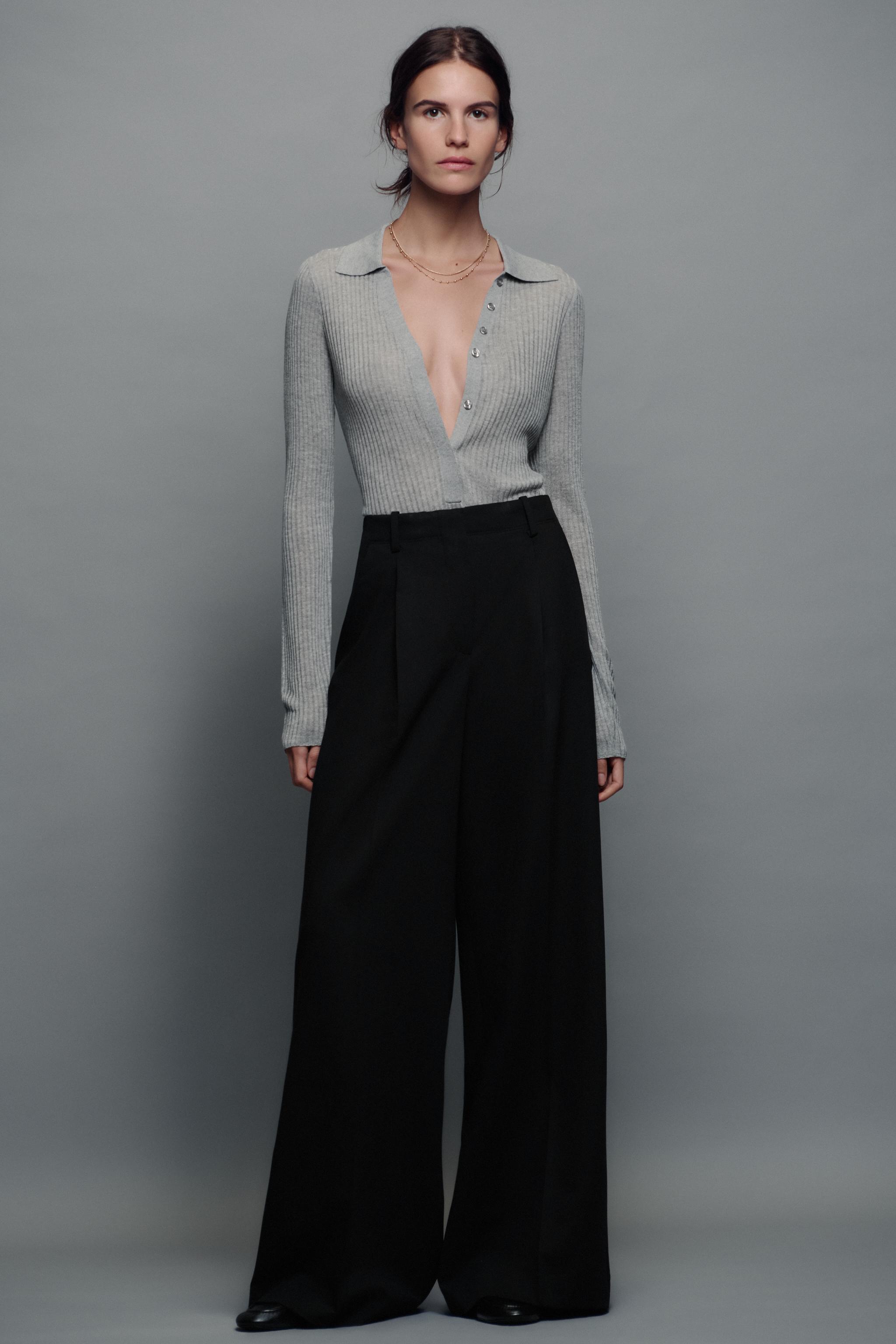 プリーツワイドレッグパンツ – レディース | ZARA 日本