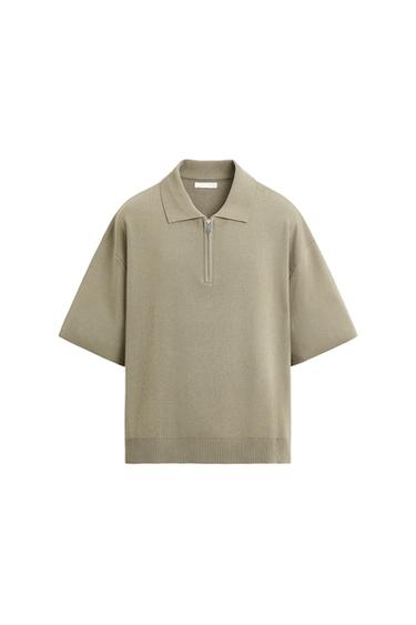 POLO RELAXED FIT PUNTO - Khaki de Zara