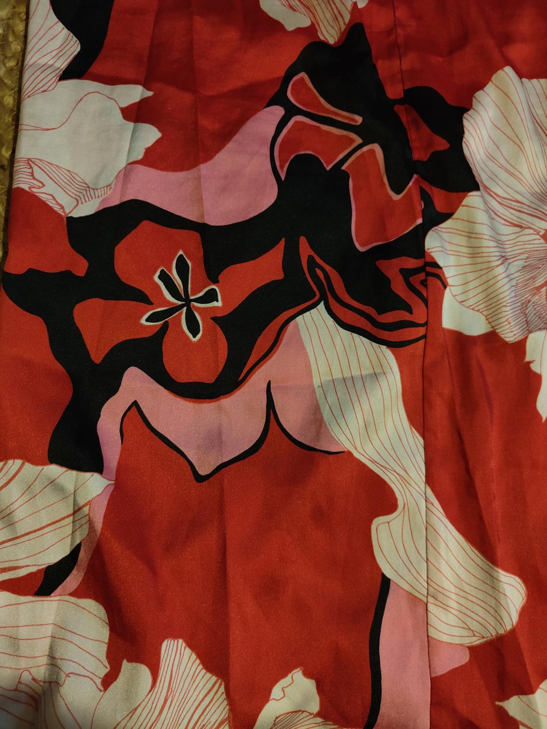FLORAL PRINT MIDI SKIRT - Image 3