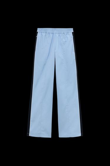 Zara PANTS WITH SIDE STRIPE - Blue / Gray - Image 0