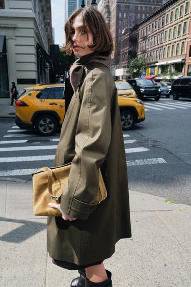 TRENCH WATER REPELLENT ZW COLLECTION - Khaki de Zara - Imagen 0