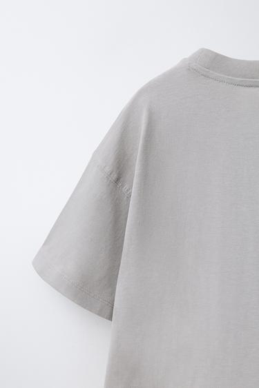 T-SHIRT IMPRIMÉ OASIS ® - Gris de Zara - Image 3