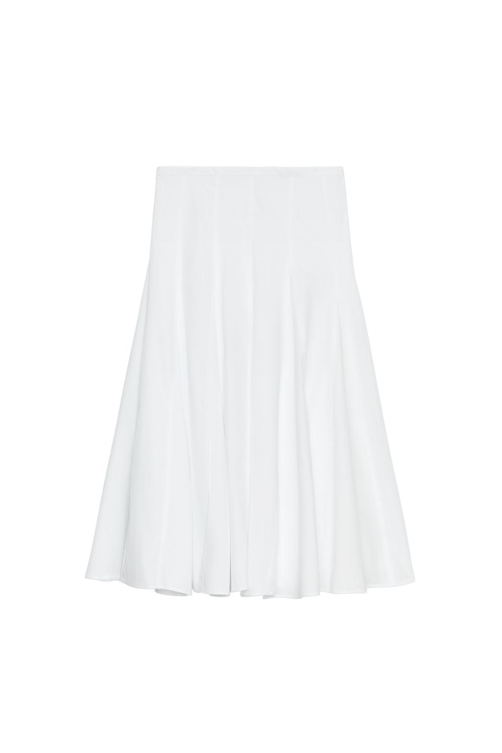GODET MIDI SKIRT TRF - image 3