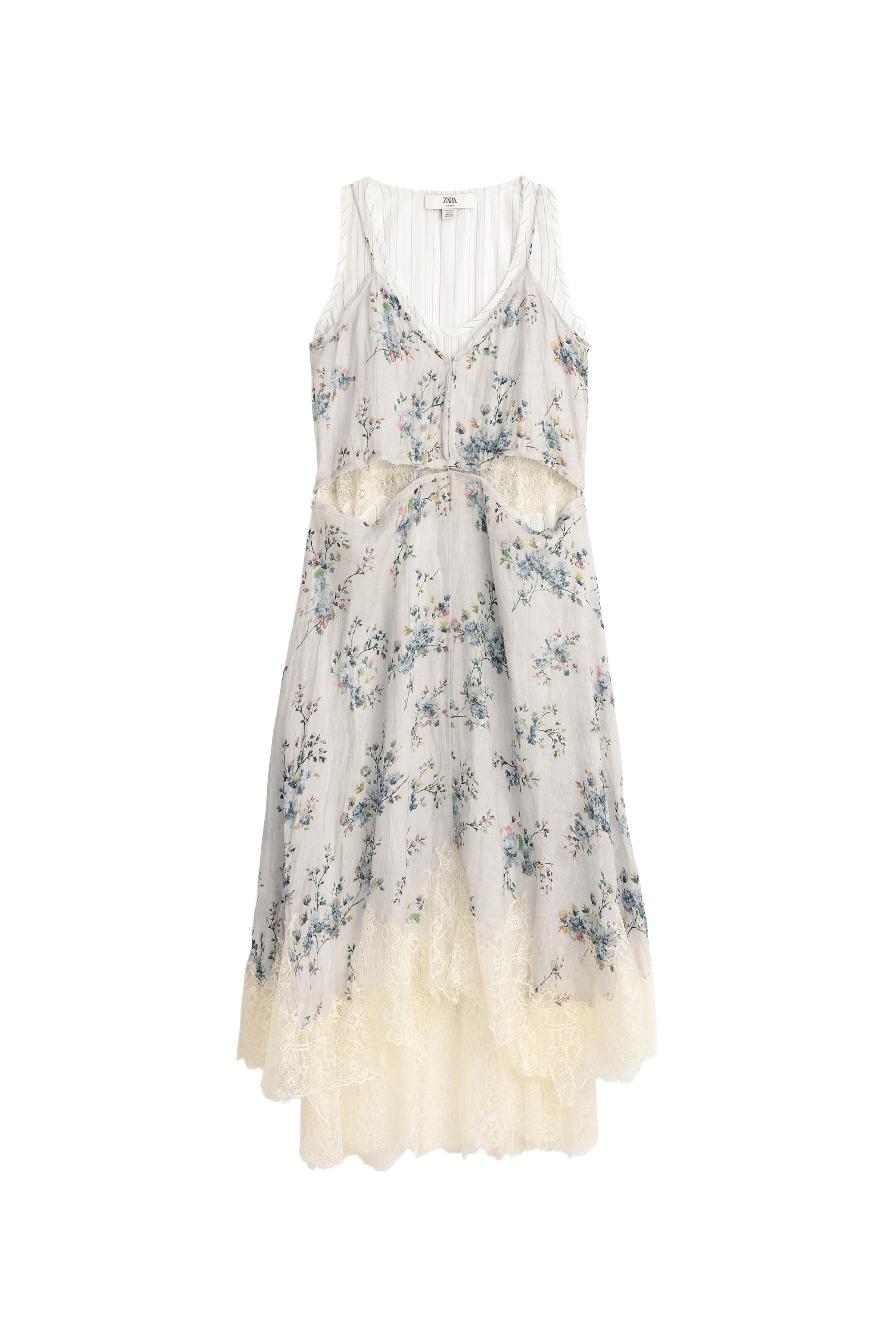 LIMITED EDITION RAMIE PRINTED DRESS - Printed | ZARA United States