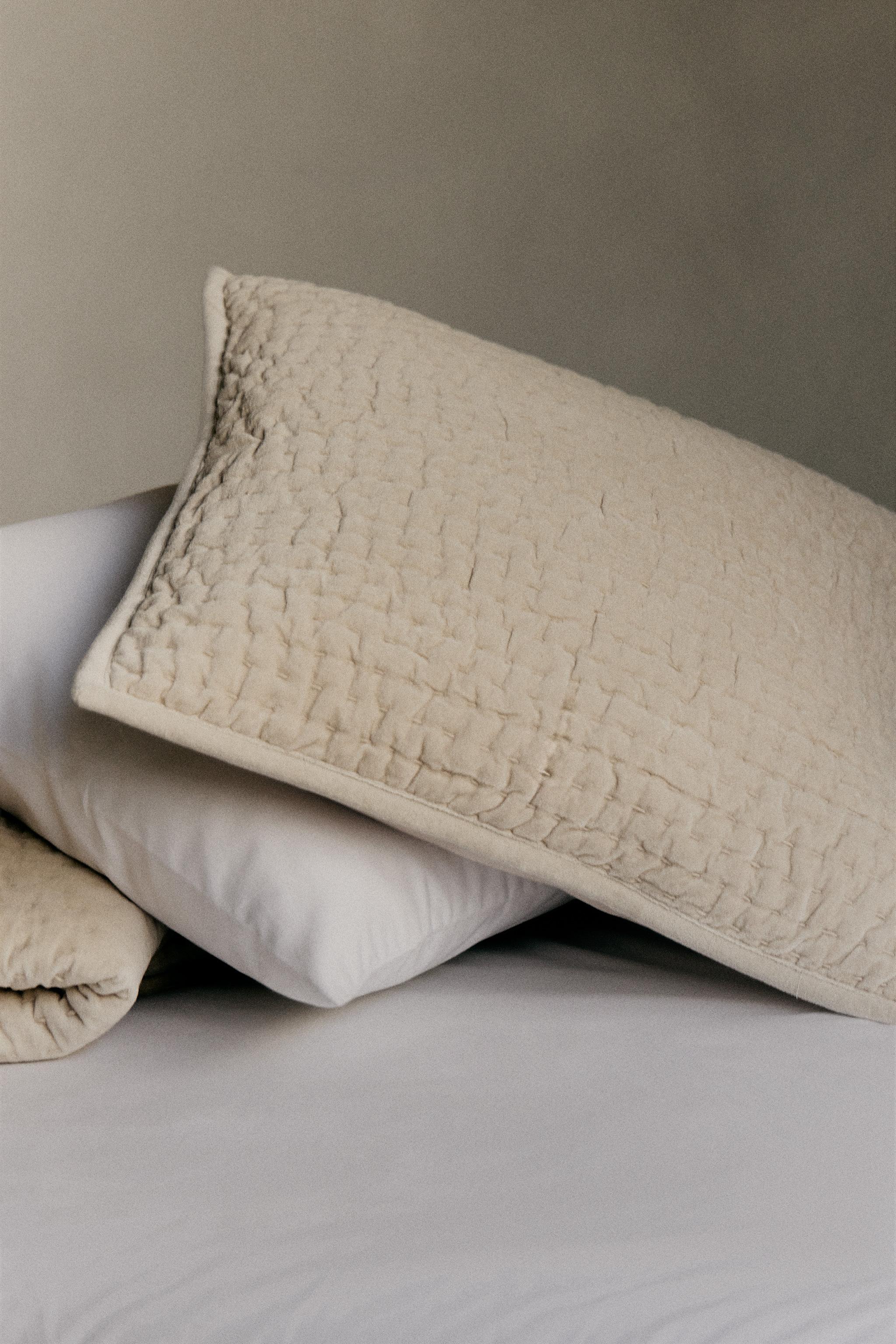 HOUSSE COUSSIN VELOURS DÉLAVÉ