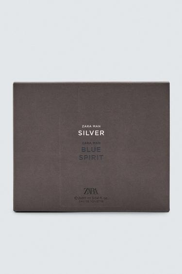 MAN SILVER + BLUE SPIRIT EDT 2 X 90 ML / 3.04 oz -  by Zara - Image 1