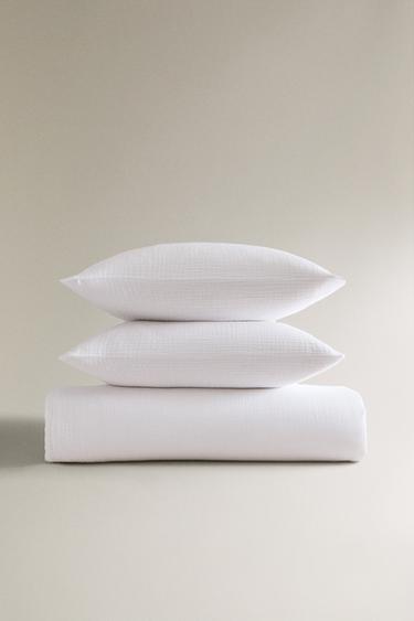 MUSLIN DUVET COVER - White by Zara