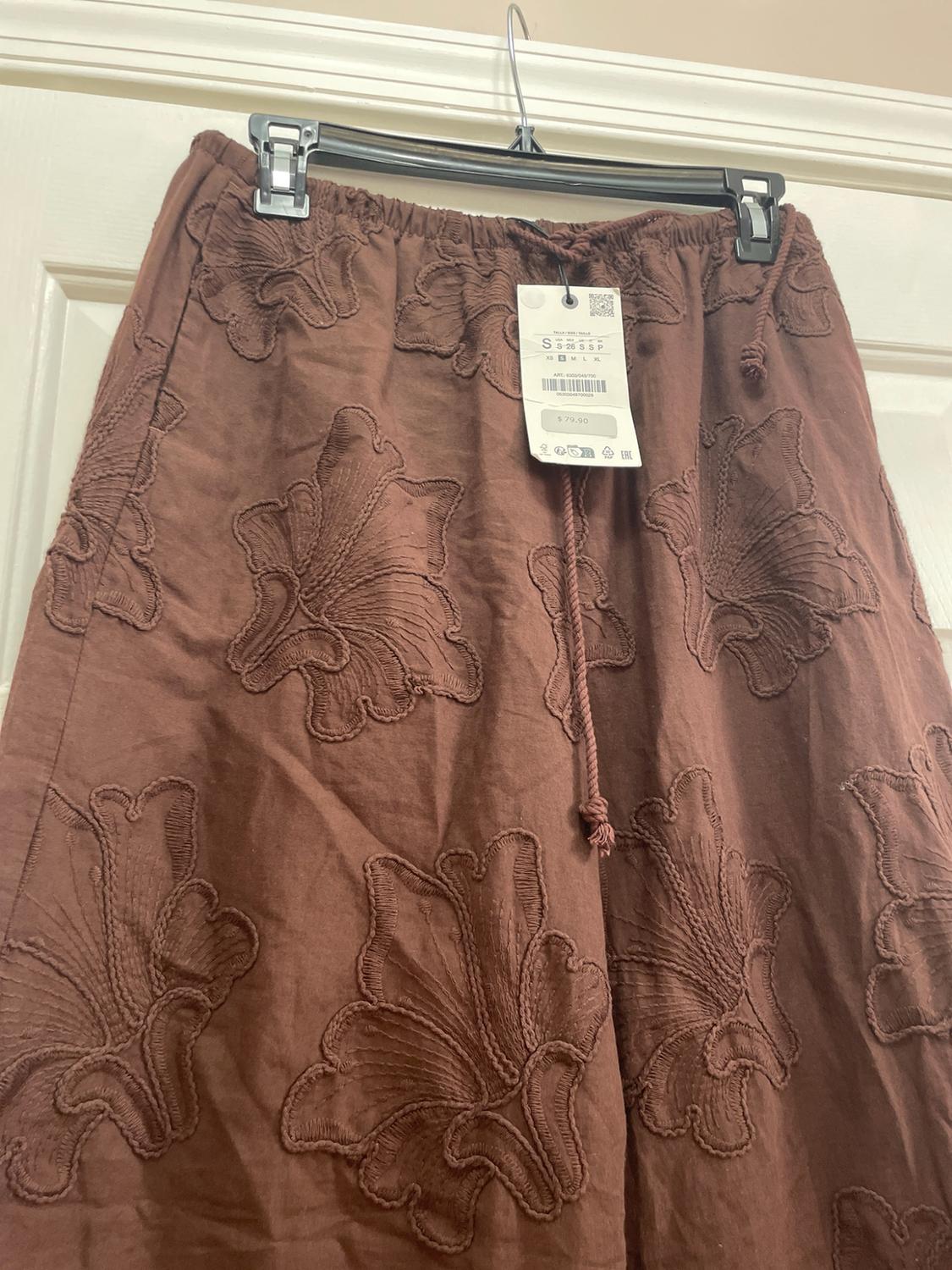 EMBROIDERED PAJAMA PANTS ZW COLLECTION - Image 3